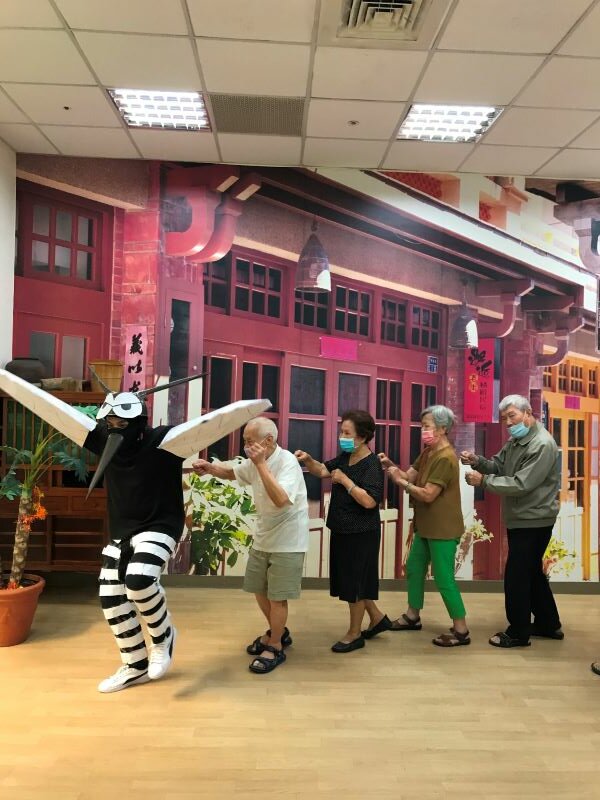 鼓勵失智症患者參加健康促進活動增肌。(圖片來源/蔡麗珍)