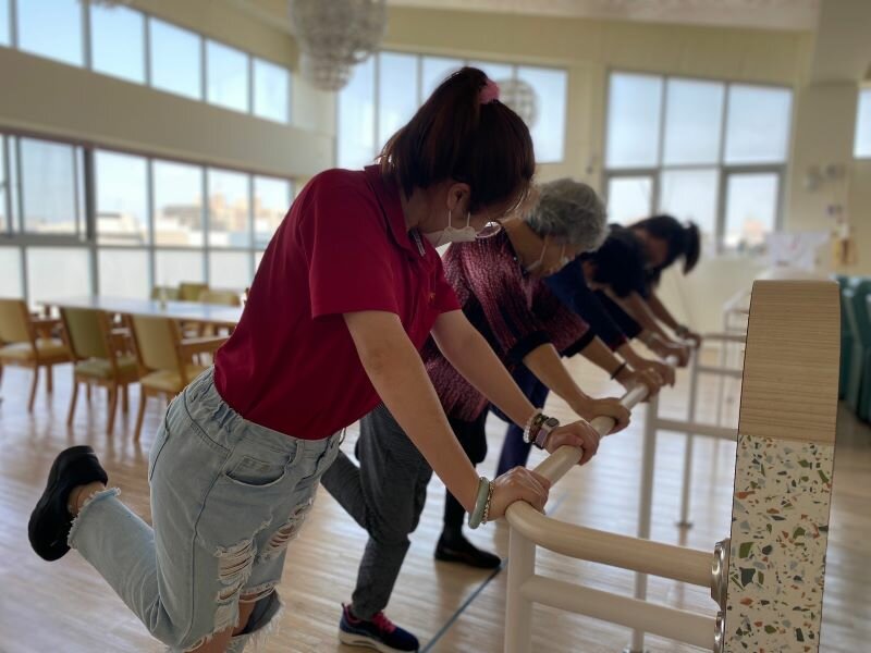 彰化一處日照內，正在做團體復能訓練。（圖片來源/彰化縣衛生局）