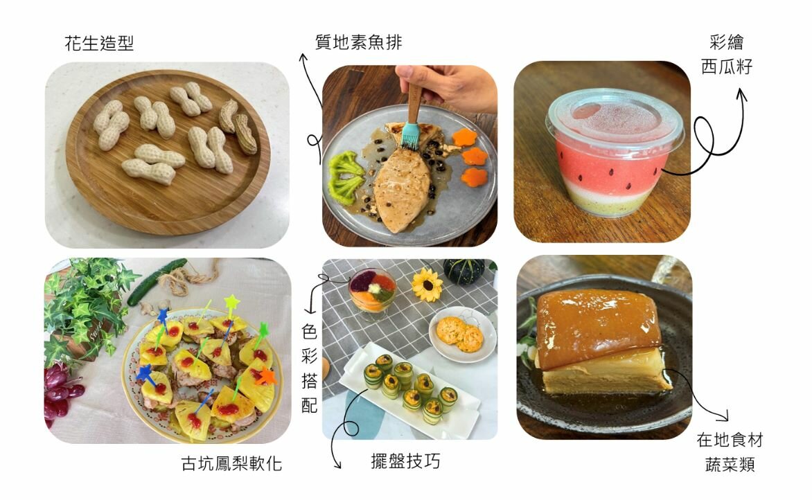 圖四、雲林彰化在地食材所做的質地飲食 （圖片來源／葛韋成、何瓊玲提供）