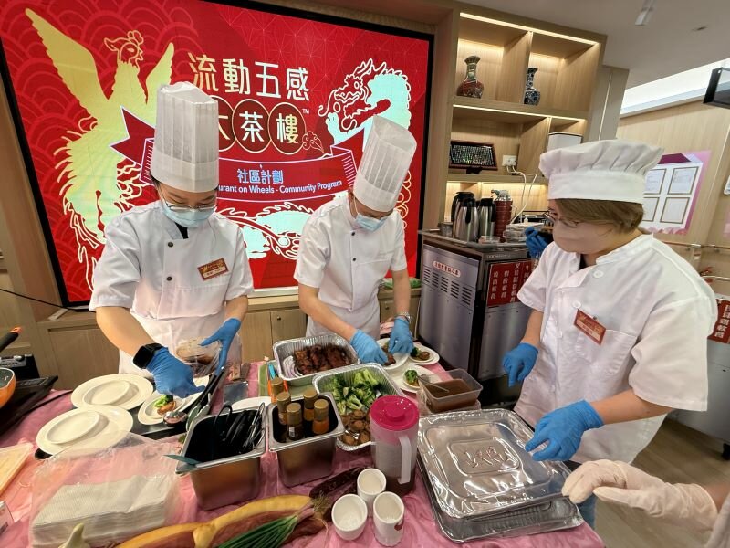 The Project Futurus與餐廳合作流動五感大茶樓。(圖片來源/文慧妍)