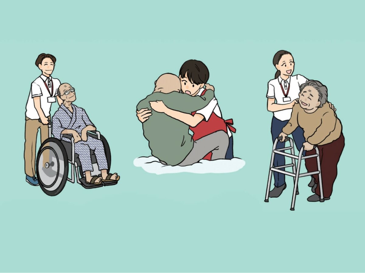 機構轉型的最高境界，是讓長輩「在地安老」，並且「在地善終」。(圖片來源/illustAC)