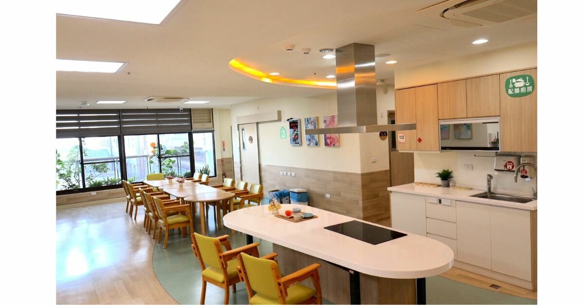 天主教中華聖母基金會聖仁失智照護家園，寬闊明亮。（攝影／侯俐安）