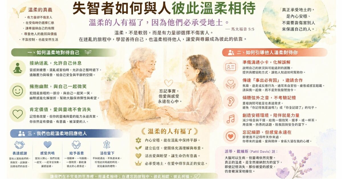 【徐文俊專欄】不是失去，而是轉變：身為失智者，如何對自己與他人溫柔對待？