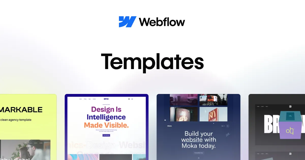 Webflow 模板庫